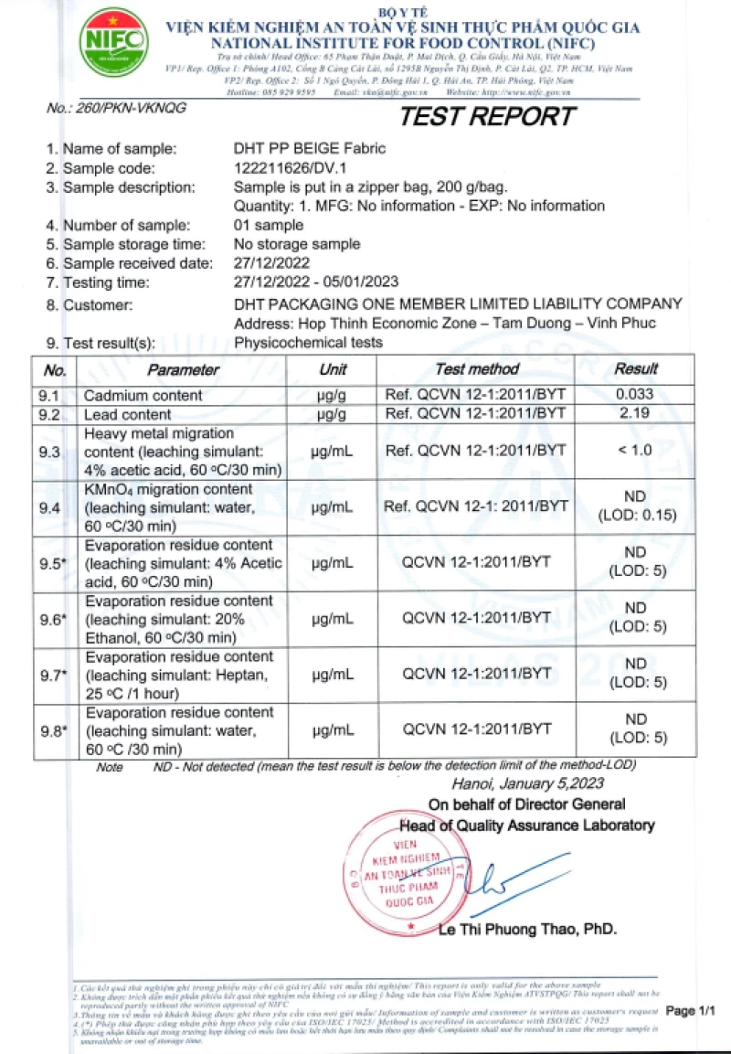 Certifications / Testing & Compliance